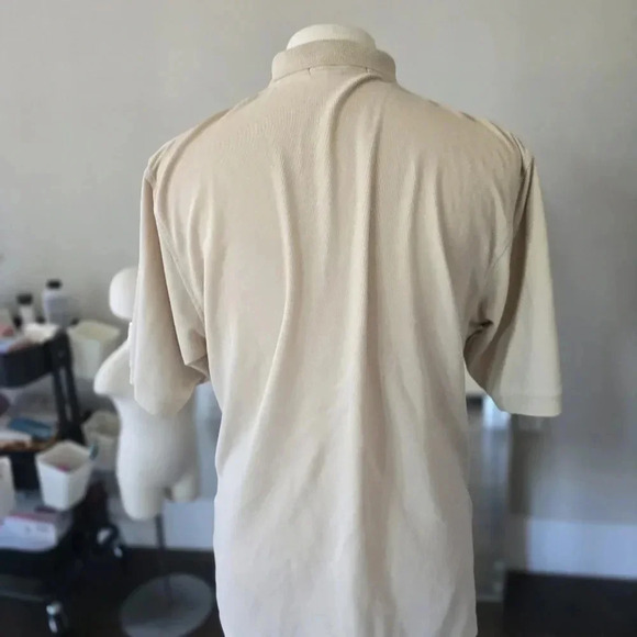 Light Beige Port Authority Polo Shirt in Mens XL - Picture 4 of 6